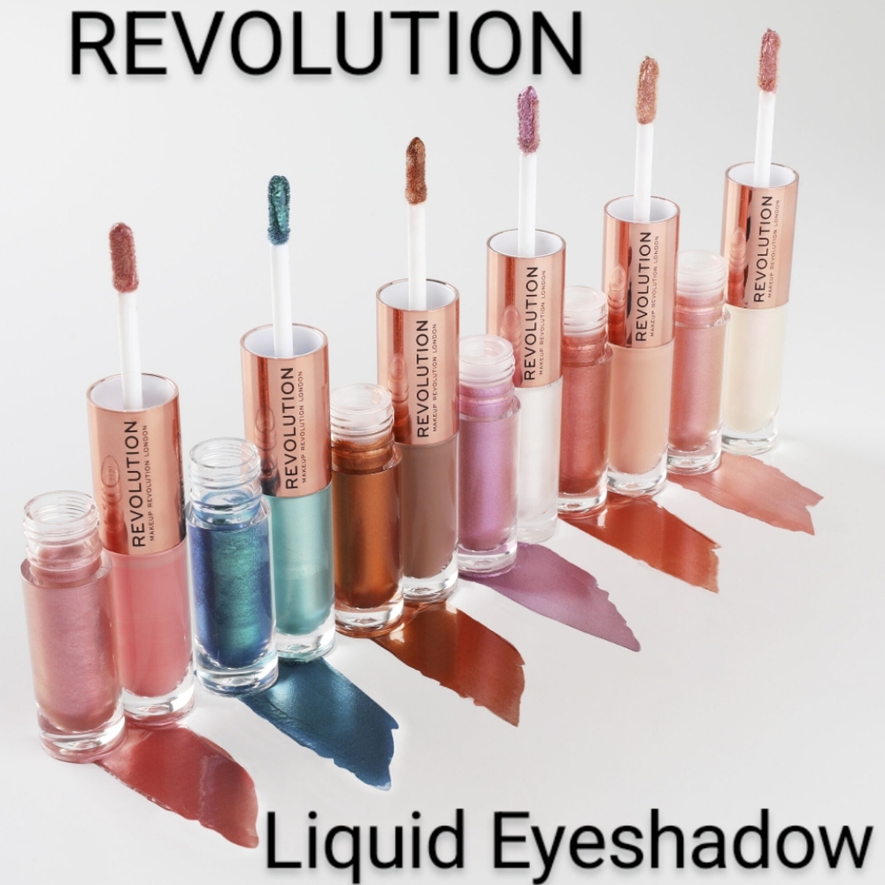 Revolution Liquid Eyeshadow Double Up Subliminal Lilac 💜& Glistening Silver NIB